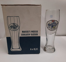 Maisels Hefeweizen 6x Glas 0,3 l Exclusivglas Gastro Weizenglas Weizenbier weiß