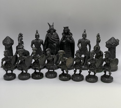 Zinn schach figuren - schach,