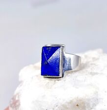 Lapislazuli Ring - 925 Silber  gr. 56  Schmuck Damen Lapis Vintage - Antik