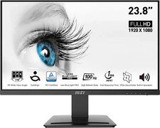 MSI PRO MP243X Monitor 23.8" FHD 1920x1080 IPS HDMI DP AMD FreeSync 100Hz 1ms