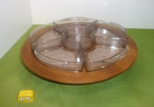 Rondell  Holz  Teak Drehteller  Design  Danish  Denmark  Dänemark Ø ca. 32 cm