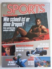 === SPORTS Magazin 1990 Illustrierte Heft Tennis Formel 1 Fußball Olympia Seoul