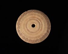 Römisch-keltischer Spinnwirtel (eventuell auch Spielstein) mit Verzierungen