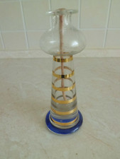 Öllampe, Glas, Höhe 16 cm