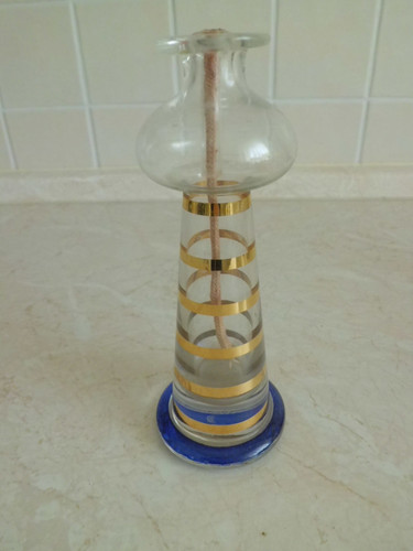 öllampe glas höhe 16 cm - 16,