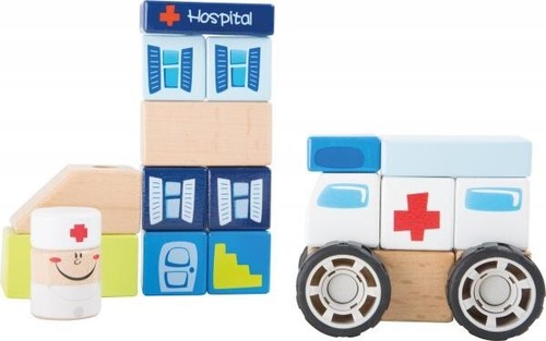 Bausatz krankenwagen aus holz - bausatz,