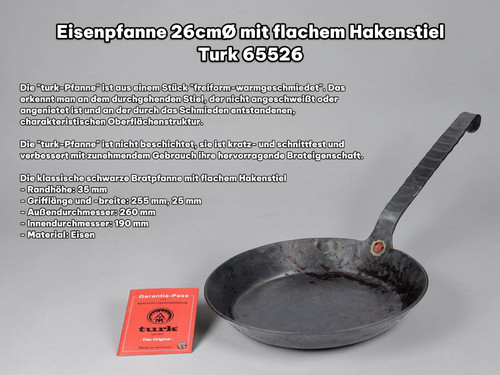 Turk eisenpfanne 26cm 65526 - eisenpfanne,