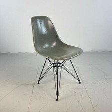 Vintage Eames Für Herman Miller Dsr Stuhl Eiffel Base 50s 60s Seafoam Grün