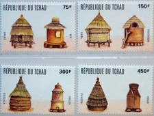 CHAD TSCHAD 1995 1251-54 Getreidesilos Grain Elevator Arabe Kim Landwirtschaft 2