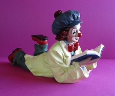 Gilde Clown Sonderedition Die Leseratte I groß L. 26 cm Partyclown Oldie Neu OVP