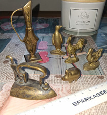 6 kleine  Messing? Figuren