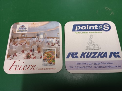 Sehr selten bierdeckel - selten:,