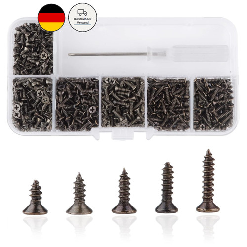 Kreuzschlitzschrauben set - m2,