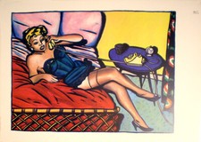 Loustal rare druckgraphik - druckgraphik, aus