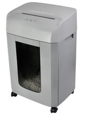 Aktenvernichter C185-C Micro-Cut, Mikroschnitt 2 x 15mm, 10 Blatt P5 Rollen grau