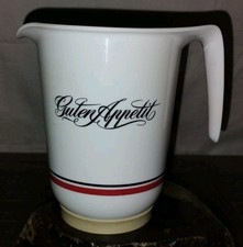 "Guten Appetit" Rührbecher Kunststoff Quirltopf mit Gummifuß Ausgießer Küche