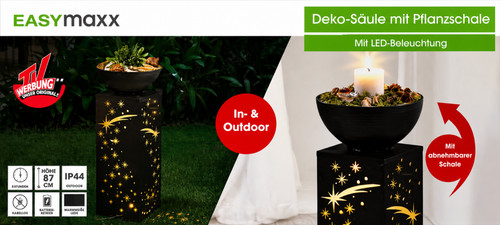Deko säule pflanzschale - deko-säule,