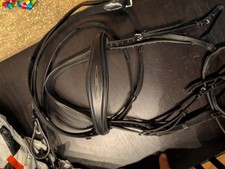 Prestige trense Leder schwarz  Englisch 