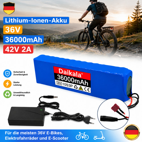 36v 36000mah 10s3p ionen - 36000mah,