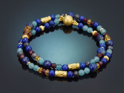 Armband saphir lapislazuli - armband,