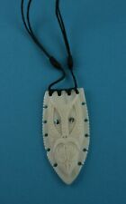 Tiki Maori Carving aus Neuseeland Maske  mit Schmuckbox  Knochenschnitzerei