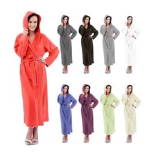 Damen Bademantel mit Kapuze