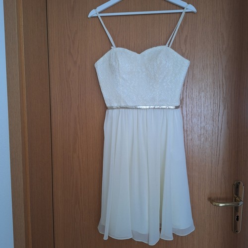 Cocktailkleid cremefarben