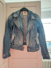 Jeansjacke Mit Nieten Gr. S