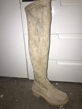 Frauen Stiefel 36 Beige