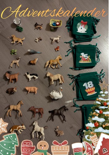 Diy adventskalender schleich - diy,