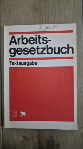 Arbeitsgesetzbuch der ddr - arbeitsgesetzbuch,