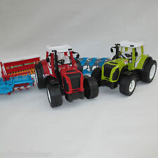 Traktor Maschine Farm Bulldog Schlepper Pflug Sämaschine Fräse Kinder Spielzeug