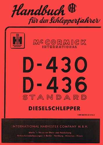 Betriebsanleitung 430 436 - d-430, d-436