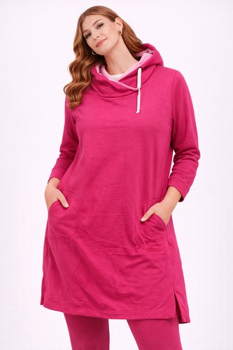 Longshirt 46 pink - longshirt, damen