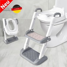 Toilettentrainer Toilettenaufsatz WC Sitz Toilettensitz mit Treppe für Kinder.