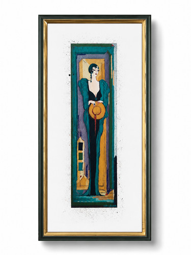 Elegante dame art deco - art,