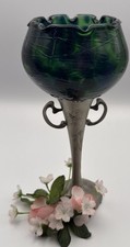 Alter Pokal Frieling Zinn Glas