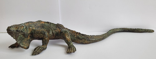 Alte leguan metallplastik - alte,
