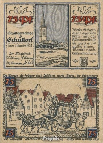 Banknoten schüttorf 1921 - schüttorf,