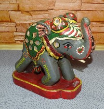 Elefant Figur, Holz , mit