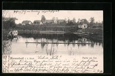 Ansichtskarte Hermsdorf / Mark, Seepartie 1905 