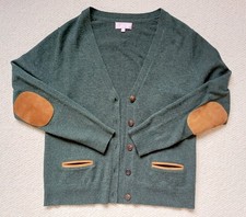 Dunkelgrüne Damen Wolljacke