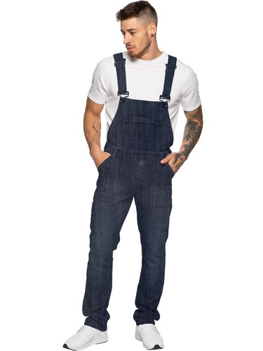 Enzo mens dungarees jeans - dungarees,