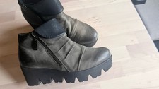Damen Stiefelette grau schwarz