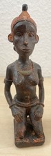 Figur aus Kunststein (afrikanische Frau/Stil)  15,5 cm hoch aus Polyresin 