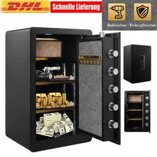 Safe Tresor  Alarmsystem Feuerfest Möbeltresor mit digital Tastatur & Schlüssel