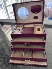 Schmuckkoffer Merino / Rot NEU