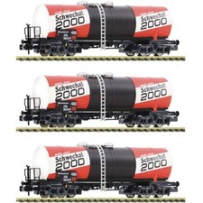 Fleischmann 6660073 N 3er Set Kesselwagen, ÖBB, Ep. IV 'Schwechat 2000' N + Neu