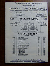DFXO Deutsche Flexicar Organisation Reglement Stand 1.96 1:32 & 1:24 Autorennen