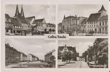 AK Calbe / Saale, 4 Bilder - gel. 31.12.1961 (Briefm.abgel.)